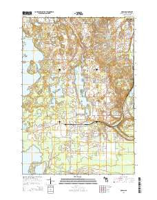 Grawn Michigan Historical topographic map, 1:24000 scale, 7.5 X 7.5 Minute, Year 2014
