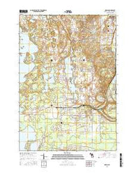 Grawn Michigan Current topographic map, 1:24000 scale, 7.5 X 7.5 Minute, Year 2016