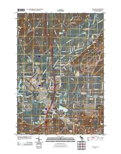 Grayling Michigan Historical topographic map, 1:24000 scale, 7.5 X 7.5 Minute, Year 2011