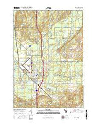 Grayling Michigan Current topographic map, 1:24000 scale, 7.5 X 7.5 Minute, Year 2017