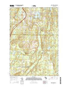 Green Timbers Michigan Historical topographic map, 1:24000 scale, 7.5 X 7.5 Minute, Year 2014