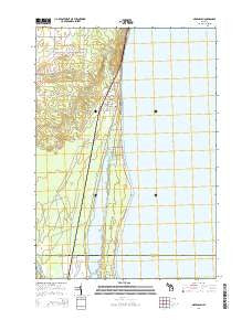 Greenbush Michigan Historical topographic map, 1:24000 scale, 7.5 X 7.5 Minute, Year 2014
