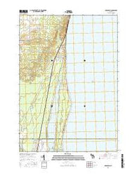 Greenbush Michigan Current topographic map, 1:24000 scale, 7.5 X 7.5 Minute, Year 2016