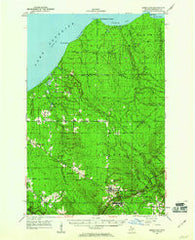 Greenland Michigan Historical topographic map, 1:62500 scale, 15 X 15 Minute, Year 1950