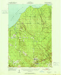 Greenland Michigan Historical topographic map, 1:62500 scale, 15 X 15 Minute, Year 1951