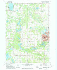 Greenville West Michigan Historical topographic map, 1:24000 scale, 7.5 X 7.5 Minute, Year 1972