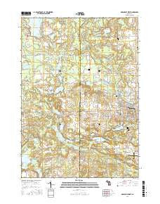 Greenville West Michigan Current topographic map, 1:24000 scale, 7.5 X 7.5 Minute, Year 2017