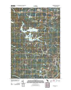 Greenwood Michigan Historical topographic map, 1:24000 scale, 7.5 X 7.5 Minute, Year 2011