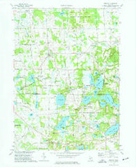 Gregory Michigan Historical topographic map, 1:24000 scale, 7.5 X 7.5 Minute, Year 1973