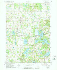 Gregory Michigan Historical topographic map, 1:24000 scale, 7.5 X 7.5 Minute, Year 1973