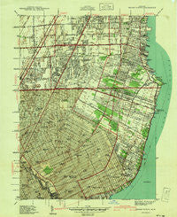 Grosse Pointe Michigan Historical topographic map, 1:24000 scale, 7.5 X 7.5 Minute, Year 1940