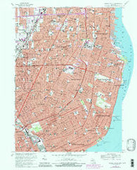 Grosse Pointe Michigan Historical topographic map, 1:24000 scale, 7.5 X 7.5 Minute, Year 1968