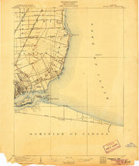 Grosse Pointe Michigan Historical topographic map, 1:62500 scale, 15 X 15 Minute, Year 1905