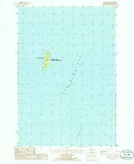 Gull Island Michigan Historical topographic map, 1:24000 scale, 7.5 X 7.5 Minute, Year 1986