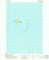 Gull Island Michigan Historical topographic map, 1:24000 scale, 7.5 X 7.5 Minute, Year 1986