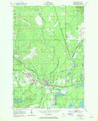 Gwinn Michigan Historical topographic map, 1:24000 scale, 7.5 X 7.5 Minute, Year 1952