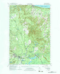 Gwinn Michigan Historical topographic map, 1:62500 scale, 15 X 15 Minute, Year 1952