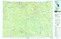 Gwinn Michigan Historical topographic map, 1:100000 scale, 30 X 60 Minute, Year 1983