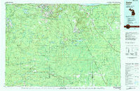 Gwinn Michigan Historical topographic map, 1:100000 scale, 30 X 60 Minute, Year 1983