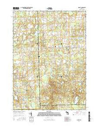 Hadley Michigan Current topographic map, 1:24000 scale, 7.5 X 7.5 Minute, Year 2017