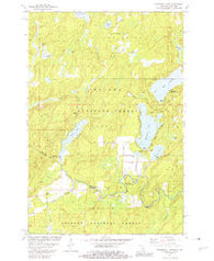 Hagerman Lake Michigan Historical topographic map, 1:24000 scale, 7.5 X 7.5 Minute, Year 1981