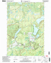 Hagerman Lake Michigan Historical topographic map, 1:24000 scale, 7.5 X 7.5 Minute, Year 1999