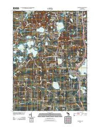 Hamburg Michigan Historical topographic map, 1:24000 scale, 7.5 X 7.5 Minute, Year 2011