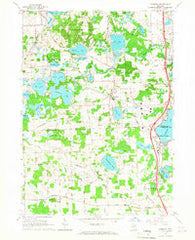 Hamburg Michigan Historical topographic map, 1:24000 scale, 7.5 X 7.5 Minute, Year 1965