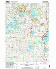 Hamburg Michigan Historical topographic map, 1:24000 scale, 7.5 X 7.5 Minute, Year 1996