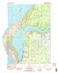 Hamlin Lake Michigan Historical topographic map, 1:25000 scale, 7.5 X 7.5 Minute, Year 1982