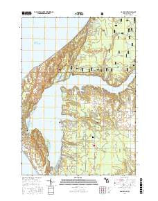 Hamlin Lake Michigan Current topographic map, 1:24000 scale, 7.5 X 7.5 Minute, Year 2017