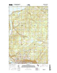Hancock Michigan Current topographic map, 1:24000 scale, 7.5 X 7.5 Minute, Year 2017