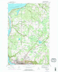 Hancock Michigan Historical topographic map, 1:24000 scale, 7.5 X 7.5 Minute, Year 1946