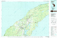 Hancock Michigan Historical topographic map, 1:100000 scale, 30 X 60 Minute, Year 1985