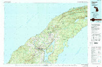 Hancock Michigan Historical topographic map, 1:100000 scale, 30 X 60 Minute, Year 1985