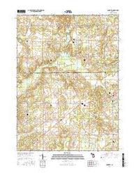 Hanover Michigan Current topographic map, 1:24000 scale, 7.5 X 7.5 Minute, Year 2017