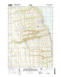 Harbor Beach Michigan Current topographic map, 1:24000 scale, 7.5 X 7.5 Minute, Year 2017