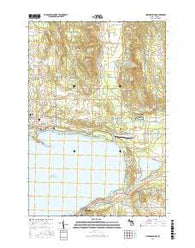 Harbor Springs Michigan Current topographic map, 1:24000 scale, 7.5 X 7.5 Minute, Year 2017
