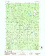 Hardwood Lake Michigan Historical topographic map, 1:24000 scale, 7.5 X 7.5 Minute, Year 1986