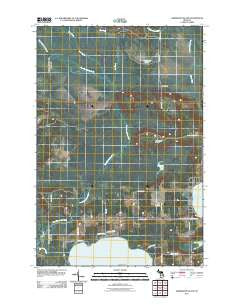 Hardwood Island Michigan Historical topographic map, 1:24000 scale, 7.5 X 7.5 Minute, Year 2011