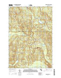 Hardwood Lake Michigan Historical topographic map, 1:24000 scale, 7.5 X 7.5 Minute, Year 2014