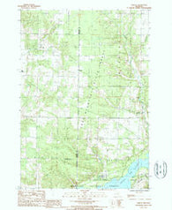 Harlan Michigan Historical topographic map, 1:24000 scale, 7.5 X 7.5 Minute, Year 1987