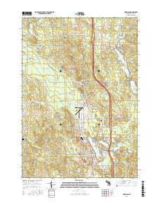 Harrison Michigan Current topographic map, 1:24000 scale, 7.5 X 7.5 Minute, Year 2017