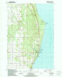 Harrisville Michigan Historical topographic map, 1:24000 scale, 7.5 X 7.5 Minute, Year 1989