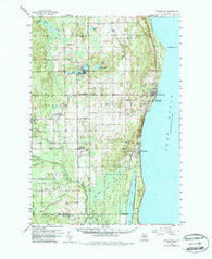 Harrisville Michigan Historical topographic map, 1:62500 scale, 15 X 15 Minute, Year 1959