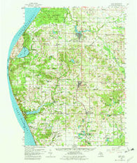 Hart Michigan Historical topographic map, 1:62500 scale, 15 X 15 Minute, Year 1959