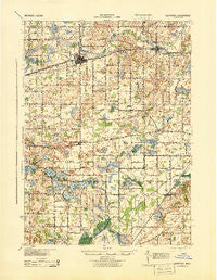 Hartford Michigan Historical topographic map, 1:62500 scale, 15 X 15 Minute, Year 1927