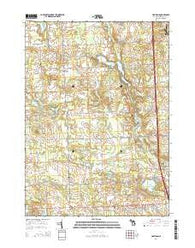 Hartland Michigan Historical topographic map, 1:24000 scale, 7.5 X 7.5 Minute, Year 2014