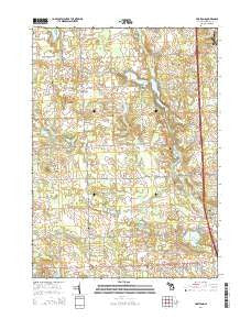 Hartland Michigan Historical topographic map, 1:24000 scale, 7.5 X 7.5 Minute, Year 2014