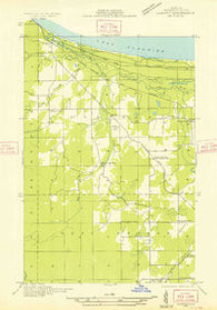 Harvey NE Michigan Historical topographic map, 1:31680 scale, 7.5 X 7.5 Minute, Year 1932